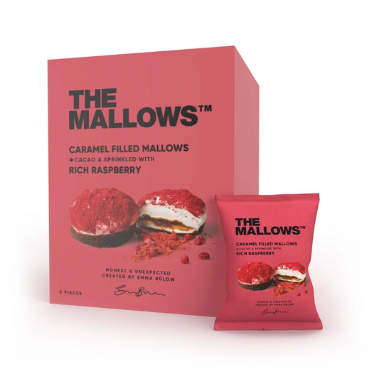 The Mallows Filled Rich Raspberry 55g (12 Pack)