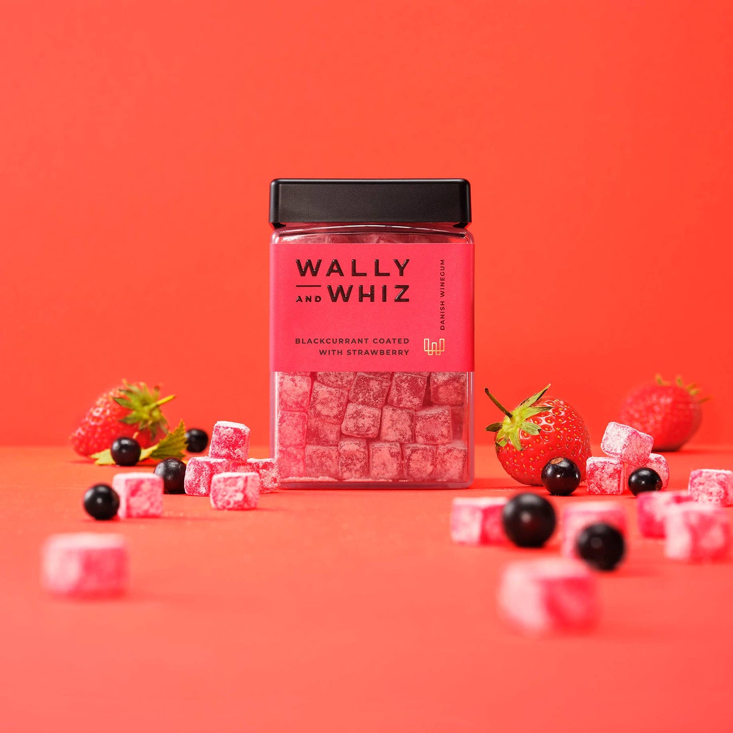 Wally & Whiz Blackcurrant With Strawberry 240g (8 Pack)