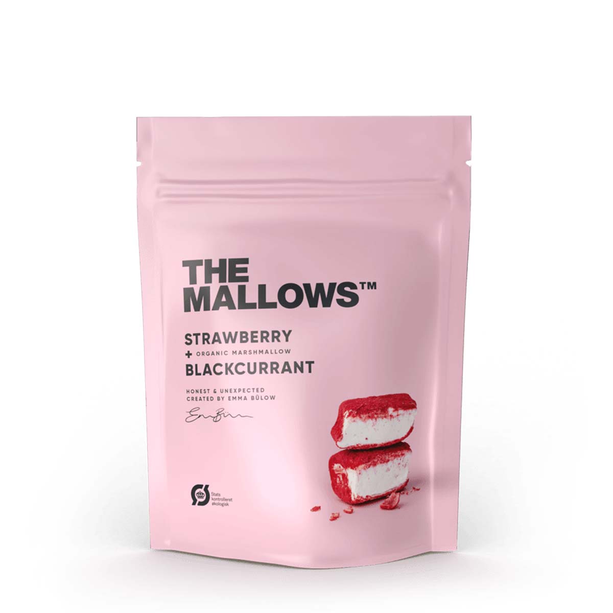 The Mallows Strawberries & Blackcurrant 80g (12 Pack)