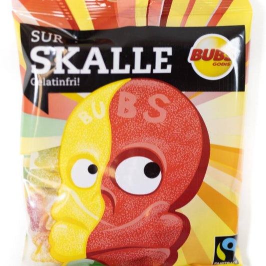 Bubs Sour Skulls 90g Bag (16 Pack)