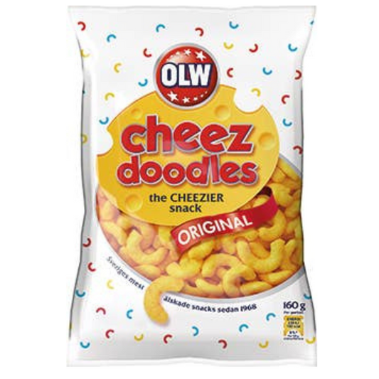 OLW Cheez Doodles 160g Bags (February) (21 Pack)