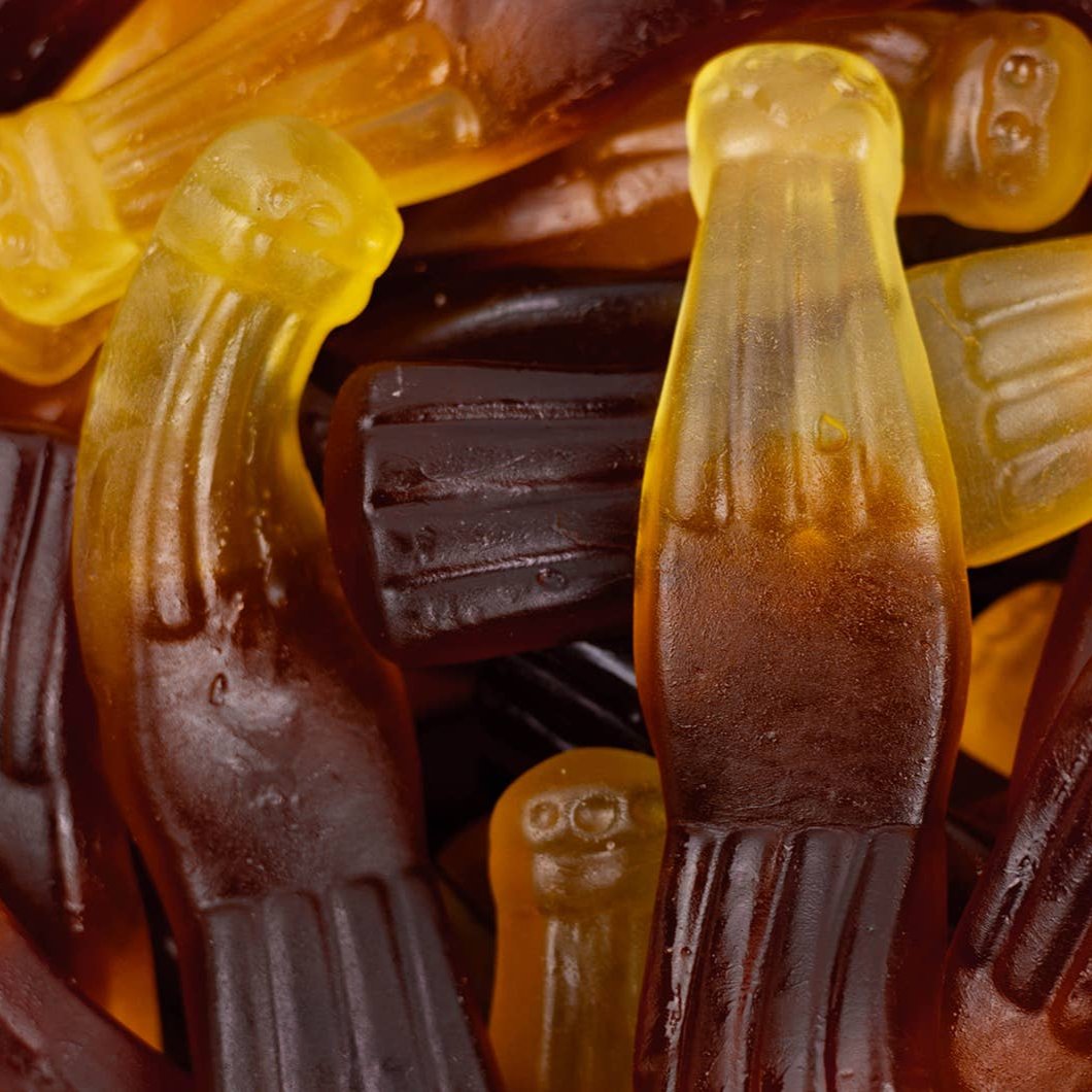 Cloetta Swedish Giant Gummy Cola Bottles 3.25lbs