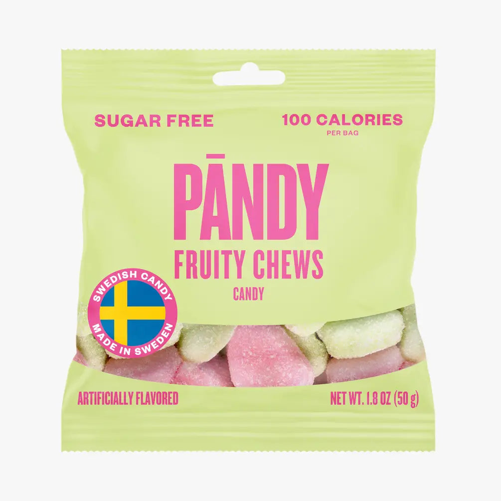 Pandy Swedish Candy Sour Fruity Chews 1.8oz (14 Pack)