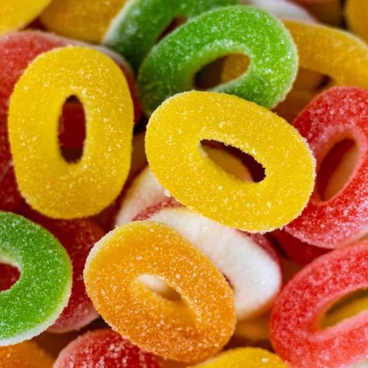 Jellioo Swedish Sour-ish Foam Fruit Jelly Rings 2.20lbs