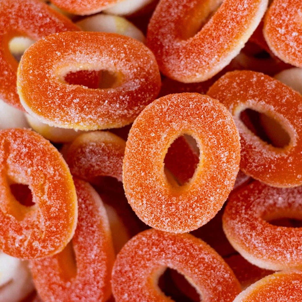 Jellioo Swedish Sour-ish Jelly Peach Rings 2.20lbs