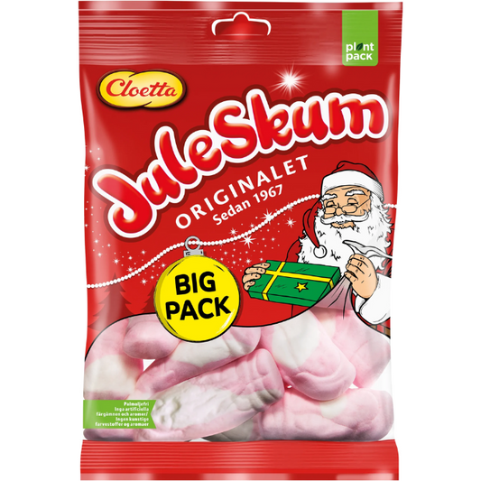 Cloetta Swedish Juleskum Santa Marshmallows 250g Bag (12 Pack)