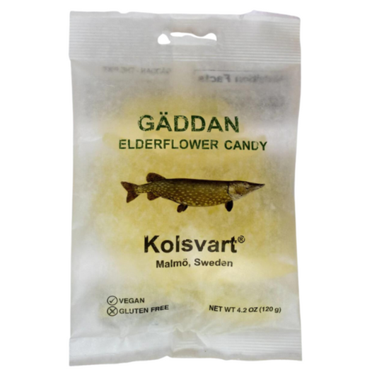 Kolsvart Elderflower Gummy Swedish Fish 4.2oz Bag (15 Pack)