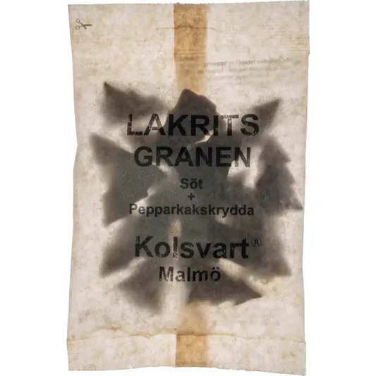 Kolsvart Gingerbread Spice Swedish Licorice Trees 4.2oz Bag (15 Pack)