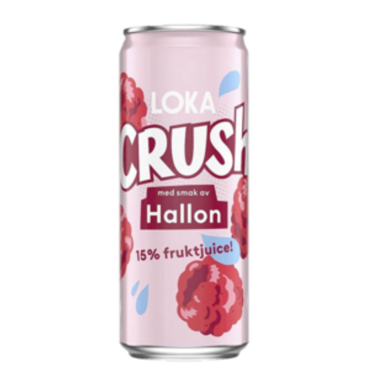 LOKA Crush Raspberry Soft Drink 33CL (20 Pack)