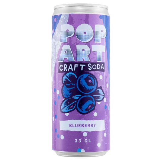 Popart Artic Blueberry Soda 33CL (24 Pack)