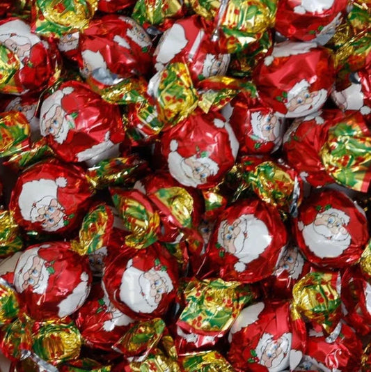 Individually Wrapped Swedish Santa Pralines (Red Foil) 13.2lbs