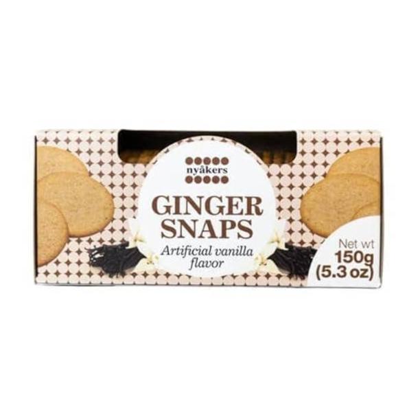 Nyakers Vanilla Gingersnaps 5.3oz Boxes (12 Pack)