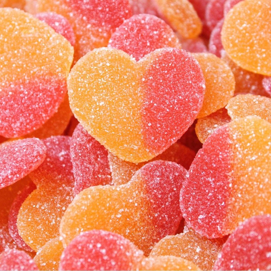 Vidal US Sugared Peach Hearts 4.40lbs