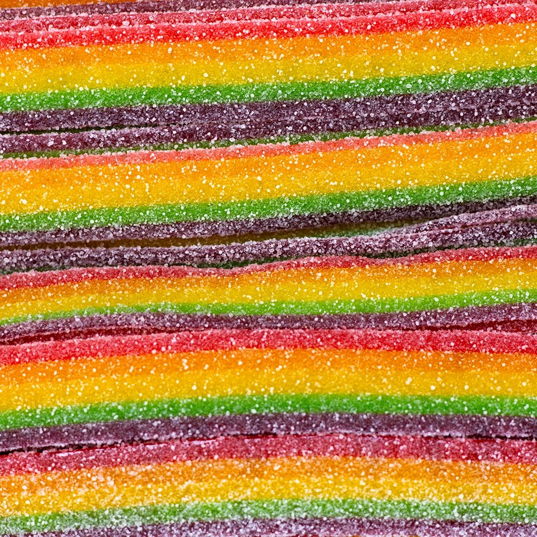 Vidal US Unwrapped Sour Rainbow Belts 2.9lbs