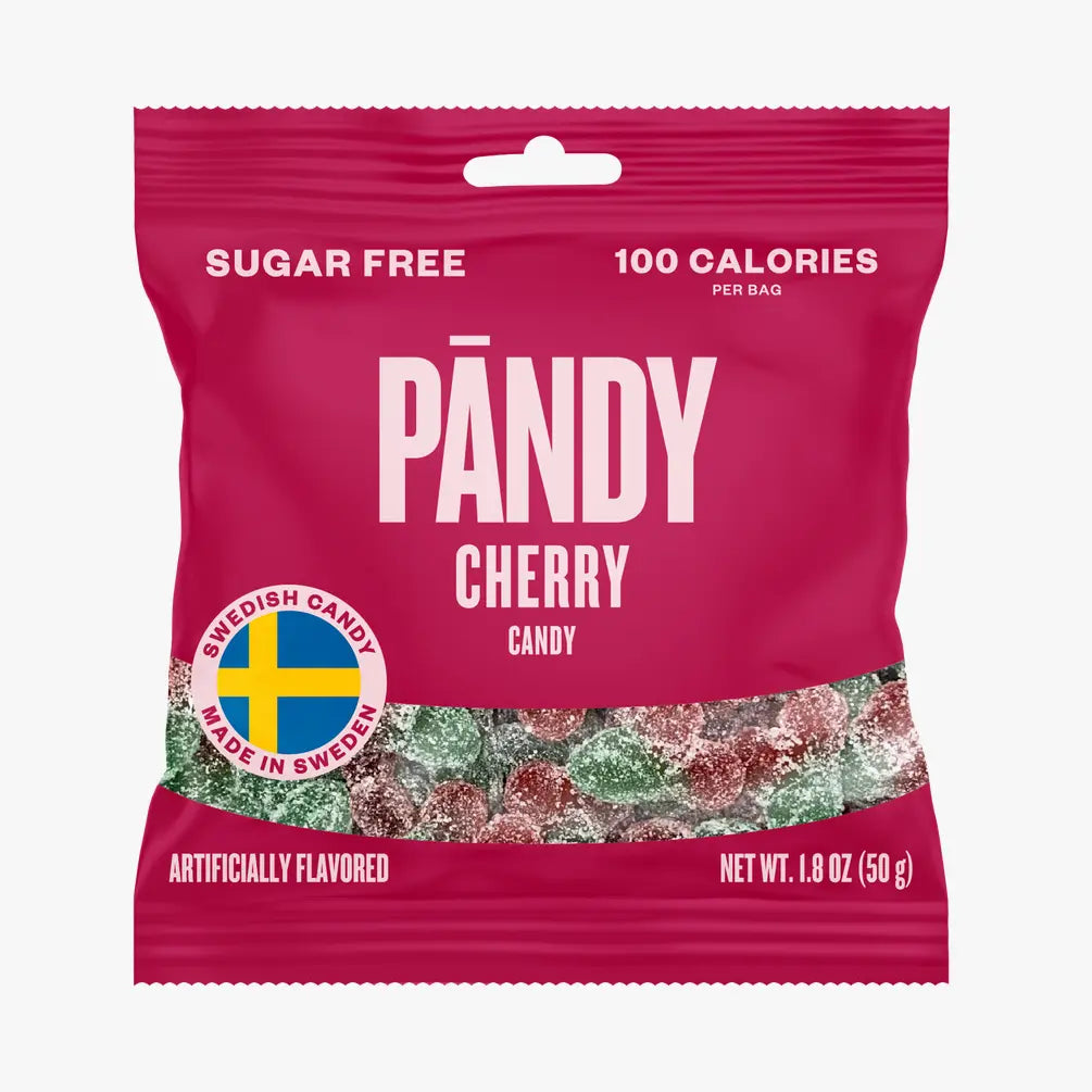 Pandy Swedish Candy Sour Cherry 1.8oz (14 Pack)