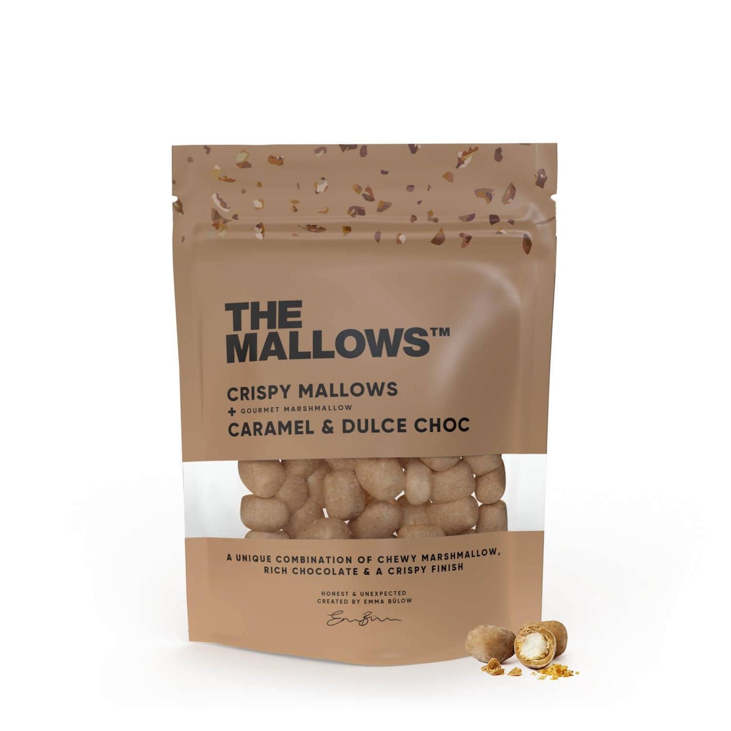 The Mallows Crispy Caramel & Dulce Chocolate 90g (12 Pack)